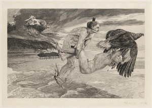 Abduction of Prometheus, Plate 14, Brahms Fantasy, Op. XII by Max Klinger
