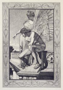 Venus shows Psyche to Cupid, plate 4 from the series “Cupid and Psyche: Opus V” by Max Klinger