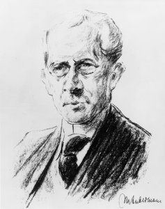 Arno Holz / Lithograph by Max Liebermann by Max Liebermann