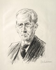 Arno Holz Mappe: Portrait Arno Holz by Max Liebermann