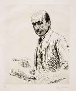 Self-Portrait with Palette by Max Liebermann