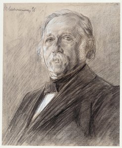 Portrait of Theodor Fontane by Max Liebermann