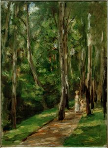 Birch Path in Wannsee Facing West by Max Liebermann