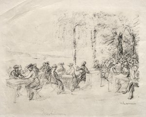Cafe on the Havel by Max Liebermann