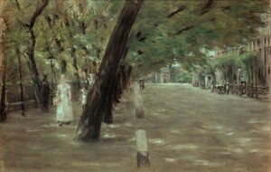 The Kirchenallee in St. Georg, Hamburg by Max Liebermann