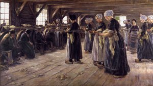 Flax Barn in Laren by Max Liebermann