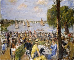 Garden Cafe by the Wannsee by Max Liebermann