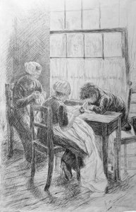 Dutch Interior by Max Liebermann