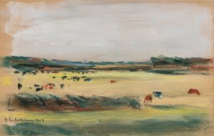Landscape with Grazing Cows. 1908 by Max Liebermann
