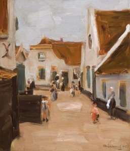 M. Liebermann, Village Street in Noordwijk by Max Liebermann