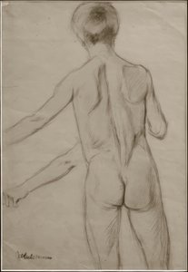 M. Liebermann, Study for the Painting Bathing Boys by Max Liebermann