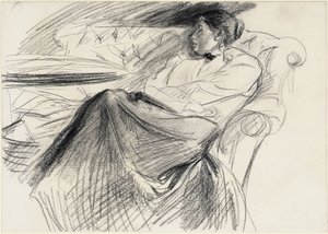 Martha Liebermann, Sleeping by Max Liebermann