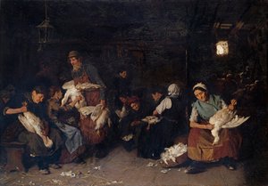 Women Plucking Geese