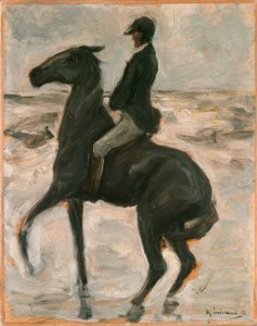 Rider to the Left on the Beach