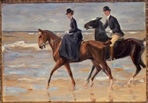 Rider and Rideress on the Beach