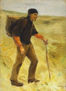 Walking Farmer by Max Liebermann