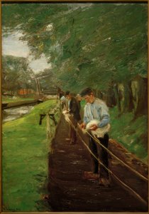 Ropewalk in Edam by Max Liebermann