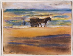 Shell Seekers on the Beach by Max Liebermann