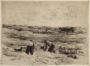 The Potato-Farmers by Max Liebermann