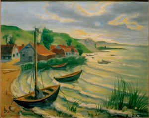 At the Fresh Lagoon by Max Pechstein