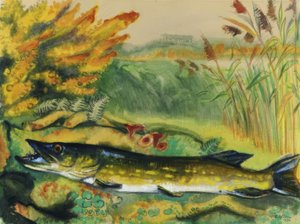 Pike in Lakeside Landscape