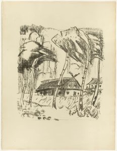 Homestead Behind Birch Trees, from The Samland Ode