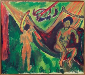 In the Hammock by Max Pechstein
