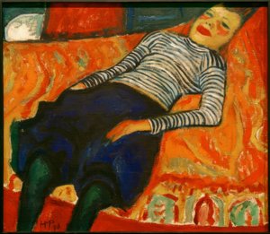 Reclining Girl by Max Pechstein