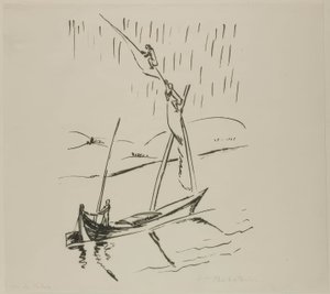 Suez Canal, from Travel Pictures: Italy-South Seas by Max Pechstein