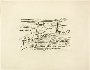 Thuringia, from Travel Pictures: Italy-South Seas by Max Pechstein