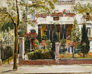 The Front Garden of the Steinbart Villa in Berlin by Max Slevogt