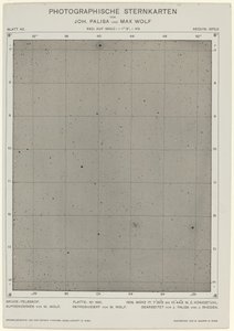 Photographic Star Charts March 17, 1906, 2268 by Max Wolf, Johann Palisa