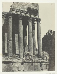 Baalbeck (Heliopolis), Temple of Jupiter, View from the Southeast Angle; Syria by Maxime Du Camp