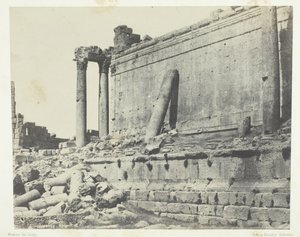 Baalbeck Heliopolis, Temple of Jupiter, Eastern Facade, Syria by Maxime Du Camp