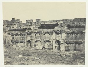 Baalbeck, Interior of the Temples of the Sun and Jupiter, Syria by Maxime Du Camp