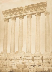 Colonnade of the Temple of the Sun, Baalbek Heliopolis by Maxime Du Camp