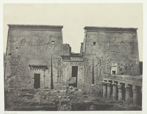 Drômos et Philônes, Grand Temple of Isis at Pilônes, Nubia, 1849-51, printed 1852 by Maxime Du Camp