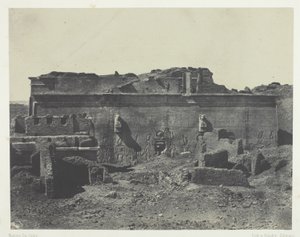 Rear Facade, Grand Temple of Dendera (Teutyres), Upper Egypt by Maxime Du Camp