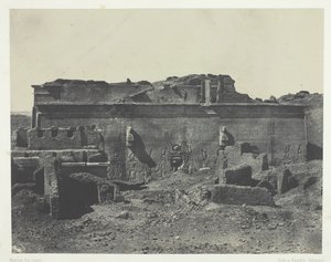 Façade Postérieure, Grand Temple de Dendérah Teutyres, Haute Egypte by Maxime Du Camp