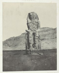 Gournah, Monolithic Colossus of Amenophis III, Thebes, 1849-51, printed 1852 by Maxime Du Camp
