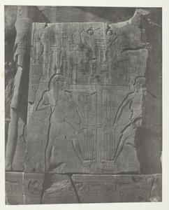 Gournah, Sculptures of the Throne of the Colossi; Thebes by Maxime Du Camp