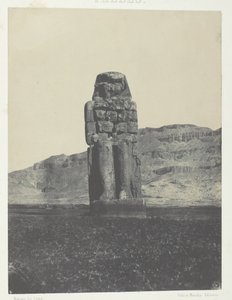 Gournah, Statue de Memnon, Thebes by Maxime Du Camp