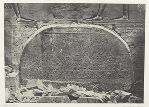Grand Temple of Isis at Philae, Proscynema (Act of Adoration); Nubia, plate 75 from the album "Egypt, Nubia, Palestine and Syria" (1852) by Maxime Du Camp