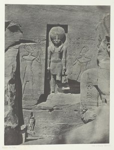 Ibsamboul, Sculptures of the Entrance of the Speos of Phre, Nubia, 1849-51, printed 1852