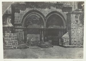 Jerusalem, Lower Arcades of the Church of the Holy Sepulchre, Palestine, 1849-51, printed 1852 by Maxime Du Camp