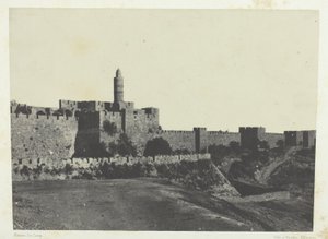 Jerusalem, Western Part of the Walls; Palestine by Maxime Du Camp