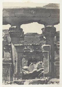 Kalabscheh, Gate of the Pronaos; Nubia by Maxime Du Camp