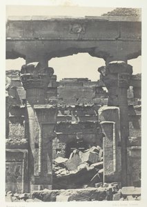 Kalabscheh, Porte du Pronaos, Nubia, 1849-51, printed 1852 by Maxime Du Camp