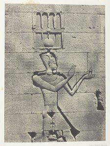 Kalabscheh, Sculptures of the Rear Facade of the Temple; Nubia, plate 91 from the album "Egypt, Nubia, Palestine and Syria" (1852)