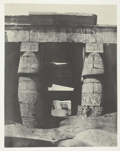 Karnak, Portico of the Temple of Khons; Thebes by Maxime Du Camp